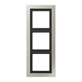 Jung Rahmen 3fach, LS-DESIGN, Edelstahl ESD2983