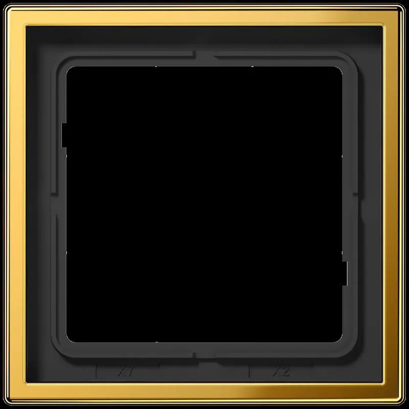 Jung Rahmen 1fach, Metall goldfarben PVD-beschichtet, LS 990, goldfarben GO2981