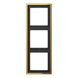 Jung Rahmen 3fach, Metall goldfarben PVD-beschichtet, LS 990, goldfarben GO2983