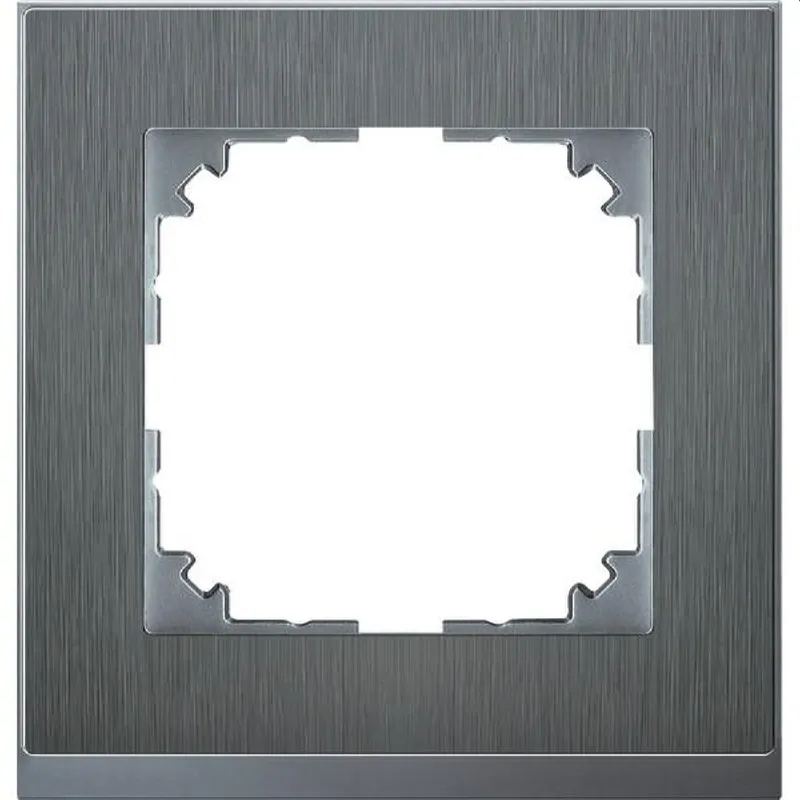Merten Rahmen MEG4010-3646 1fach edelstahl/aluminium