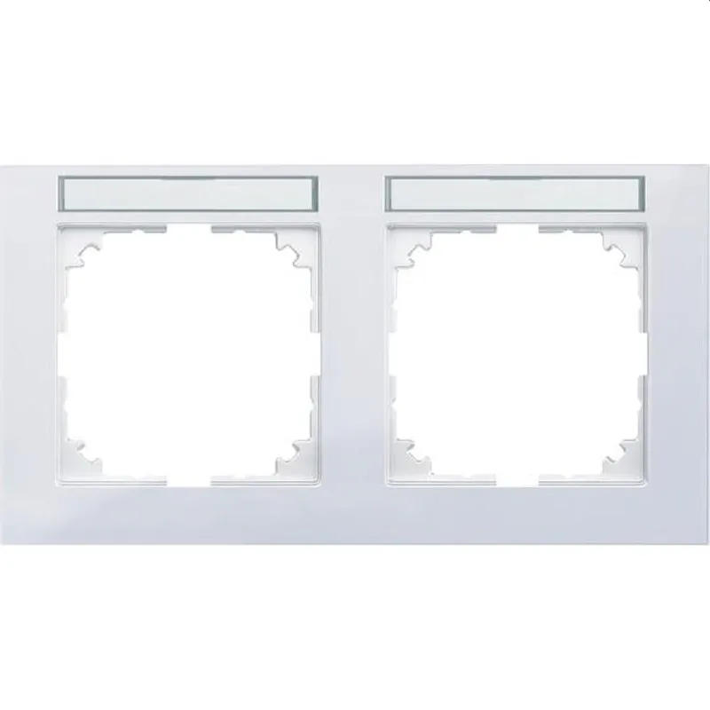 Merten Rahmen MEG4021-3625 2fach M-Pure aktivweiss