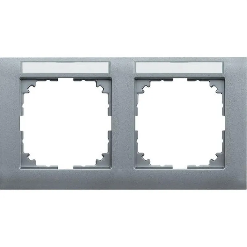 Merten Rahmen MEG4021-3660 2fach M-Pure aluminium