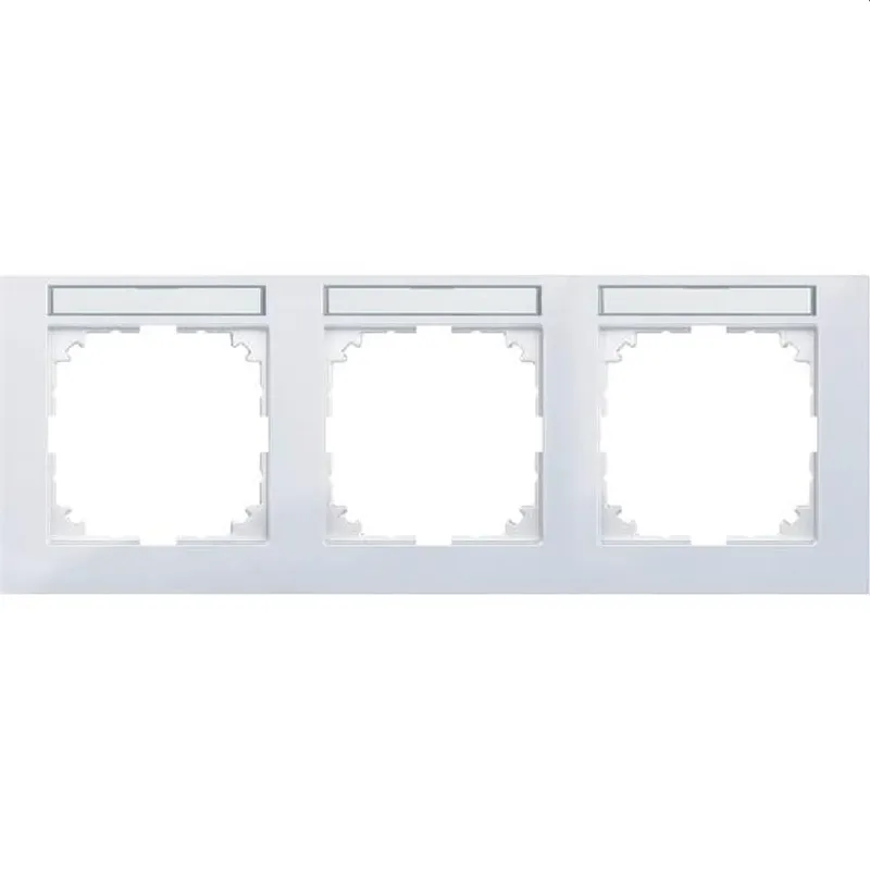 Merten Rahmen MEG4031-3625 3fach M-Pure aktivweiss