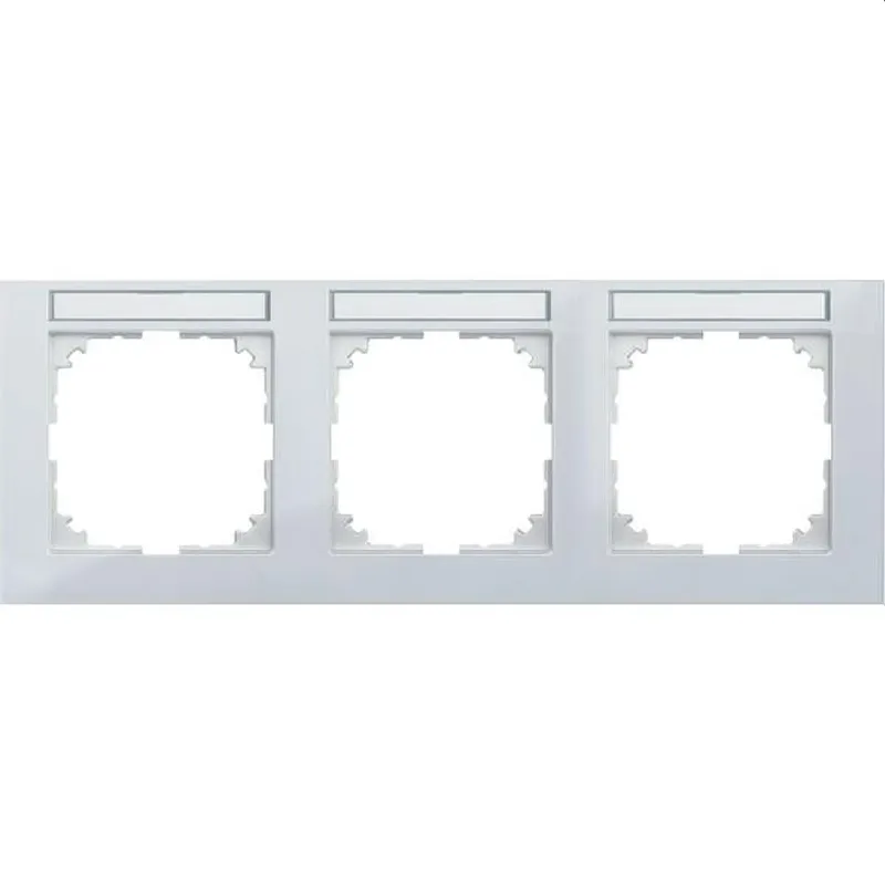 Merten Rahmen MEG4031-3619 3fach M-Pure polarweiss