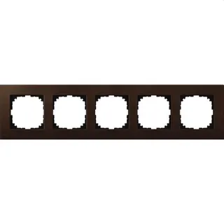 Merten Rahmen MEG4055-3473 5fach walnuss
