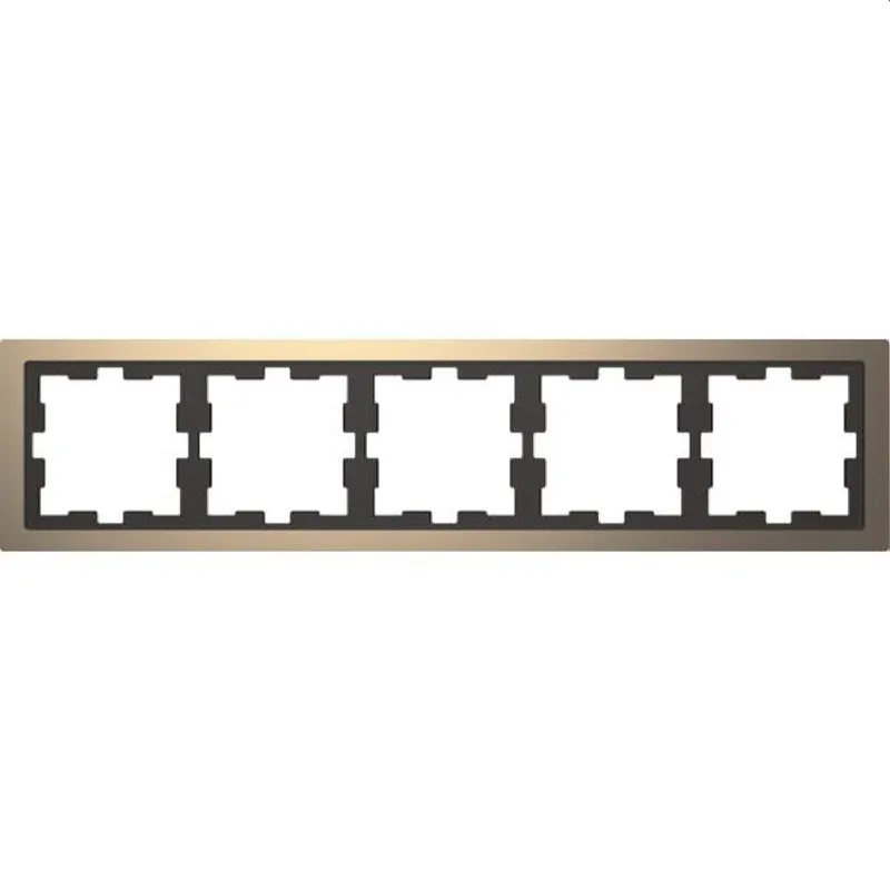 Merten Rahmen D-Life 5fach Nickelmetallic
