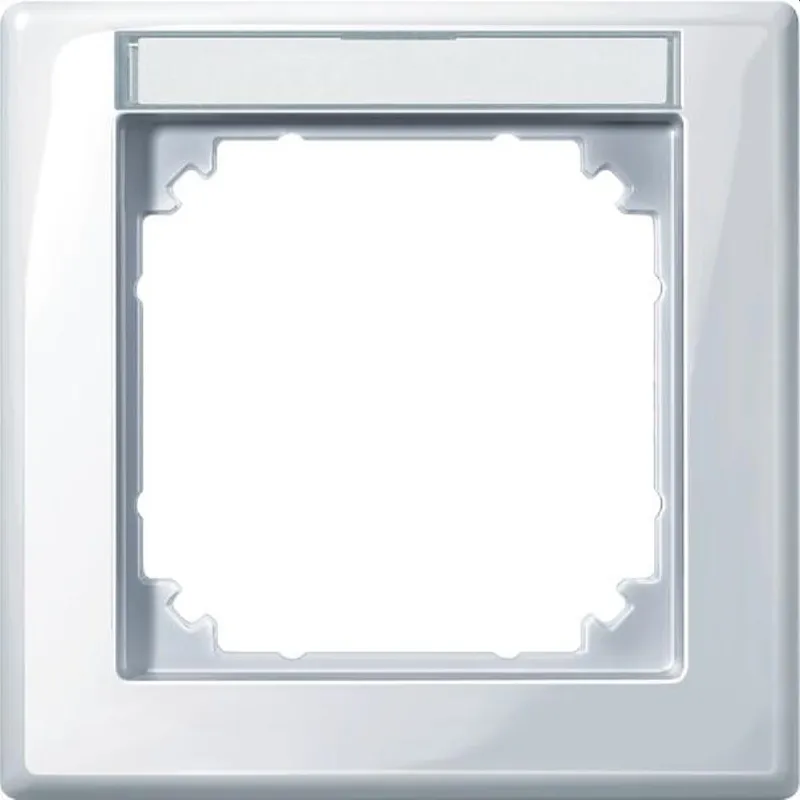 Merten Rahmen 470125 1fach aktivweiss glaenzend