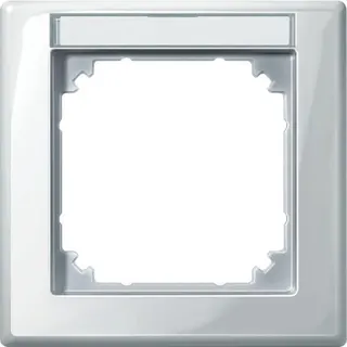 Merten Rahmen 470119 1fach polarweiss glaenzend