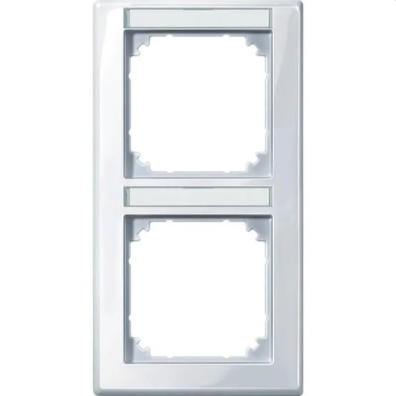 Merten Rahmen 470225 2fach senkr. aktivweiss glaenzend