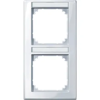 Merten Rahmen 470225 2fach senkr. aktivweiss glaenzend