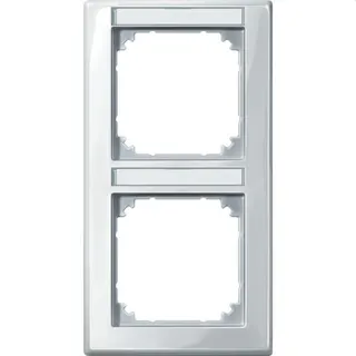 Merten Rahmen 470219 2fach senkr. polarweiss glaenzend