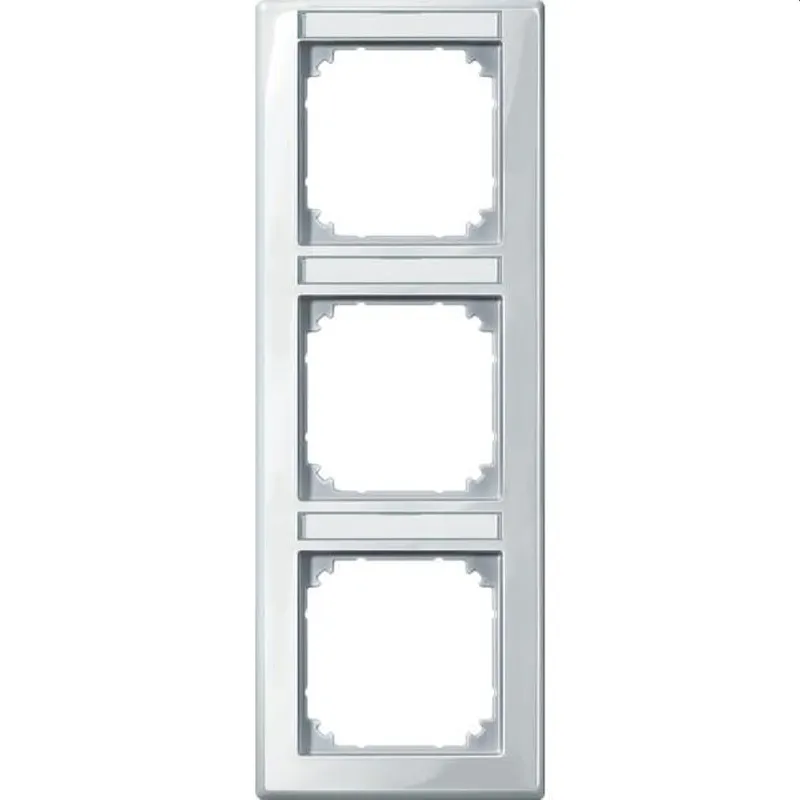 Merten Rahmen 470319 3fach senkr. polarweiss glaenzend