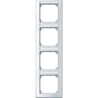 Merten Rahmen 470425 4fach senkr. aktivweiss glaenzend