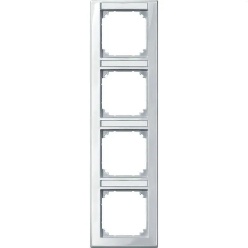 Merten Rahmen 470419 4fach senkr. polarweiss glaenzend