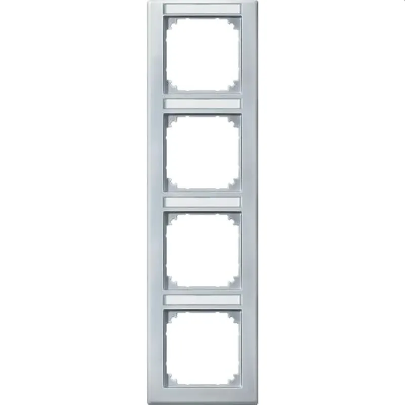 Merten Rahmen 474419 4fach senkr. polarweiss glaenzend
