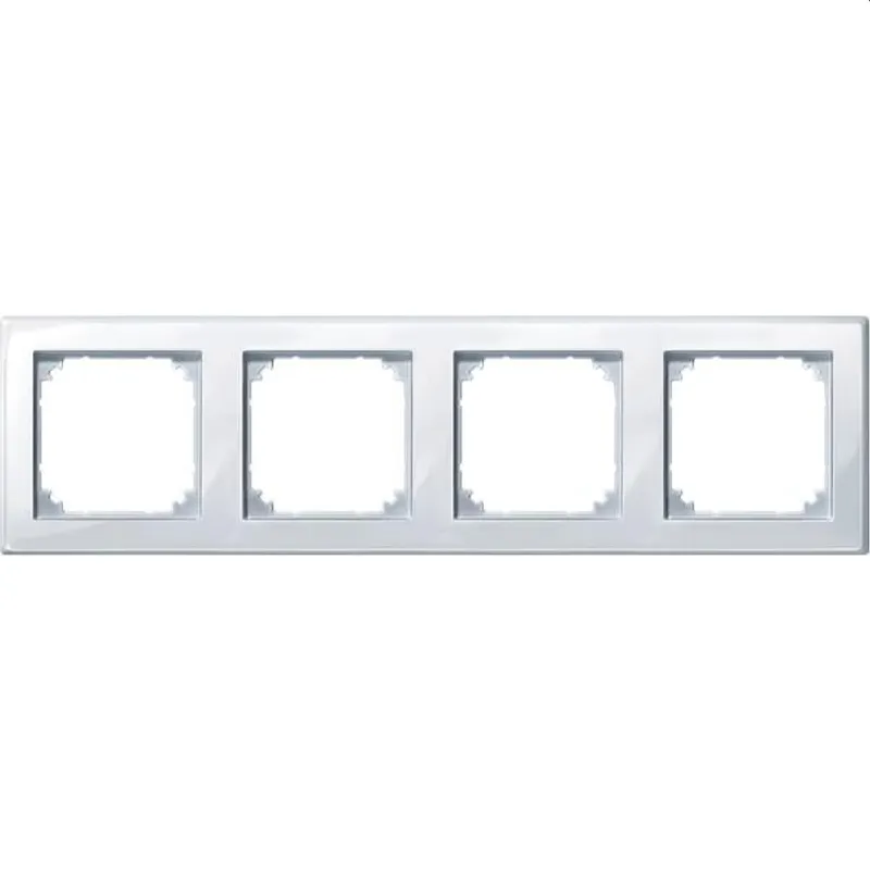 Merten Rahmen 478425 4fach aktivweiss glaenzend
