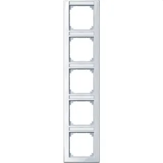 Merten Rahmen 470525 5fach senkr. aktivweiss glaenzend