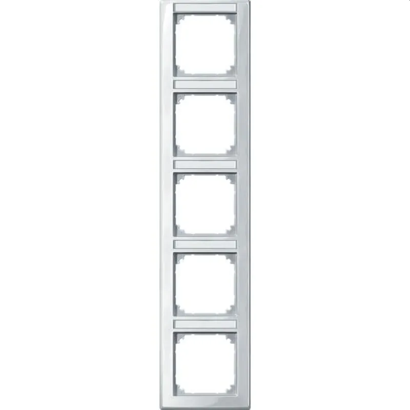 Merten Rahmen 470519 5fach senkr. polarweiss glaenzend