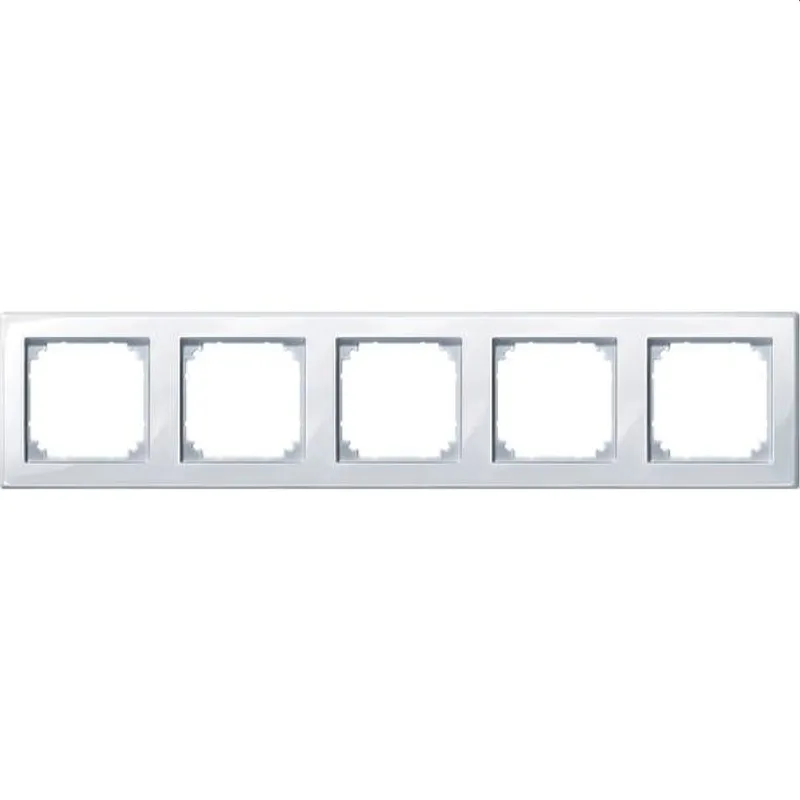 Merten Rahmen 478525 5fach aktivweiss glaenzend