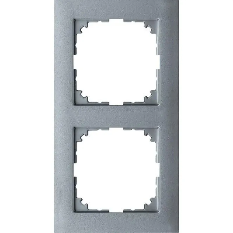 Merten Rahmen MEG4020-3660 2fach aluminium