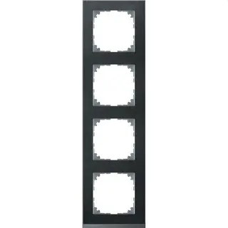 Merten Rahmen MEG4040-3669 4fach schiefer/aluminium