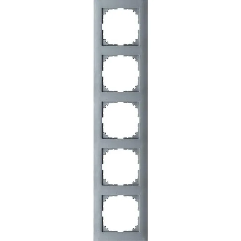 Merten Rahmen MEG4050-3660 5fach aluminium