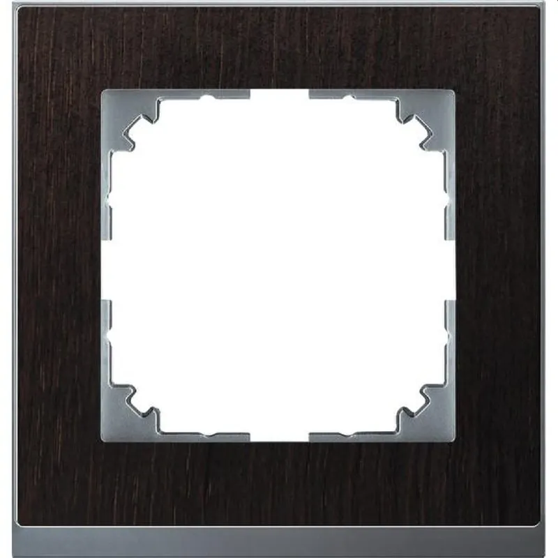 Merten Rahmen MEG4010-3671 1fach wenge/aluminium