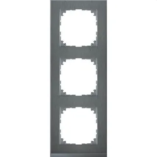 Merten Rahmen MEG4030-3646 3fach edelstahl/aluminium