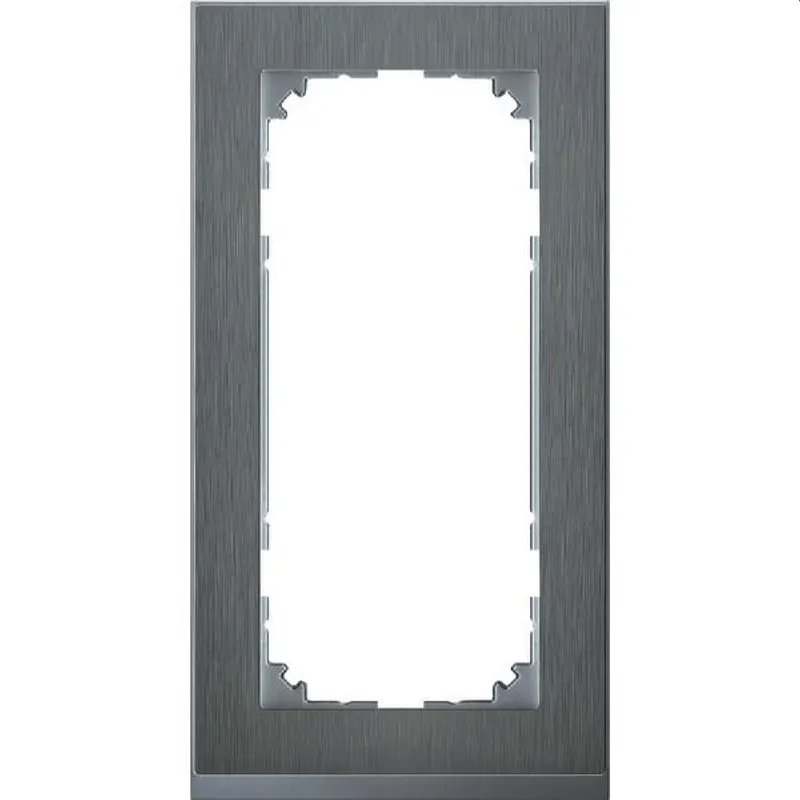 Merten Rahmen MEG4025-3646 2fach edelstahl/aluminium