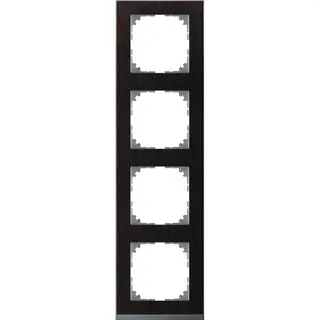 Merten Rahmen MEG4040-3671 4fach wenge/aluminium