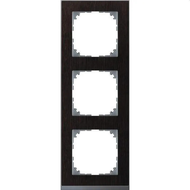 Merten Rahmen MEG4030-3671 3fach wenge/aluminium