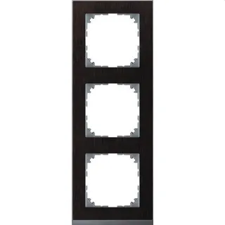 Merten Rahmen MEG4030-3671 3fach wenge/aluminium