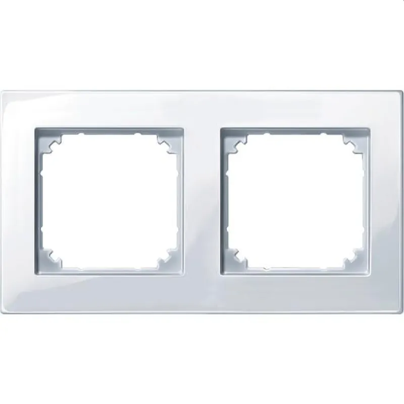 Merten Rahmen 503225 2fach aktivweiss glaenzend