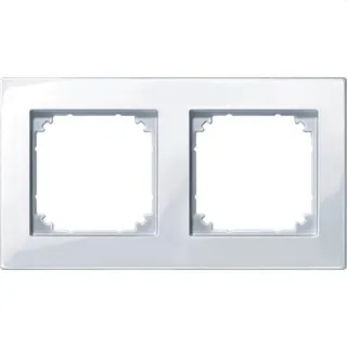 Merten Rahmen 503225 2fach aktivweiss glaenzend
