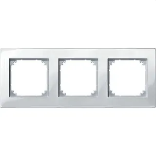 Merten Rahmen 503319 3fach polarweiss glaenzend