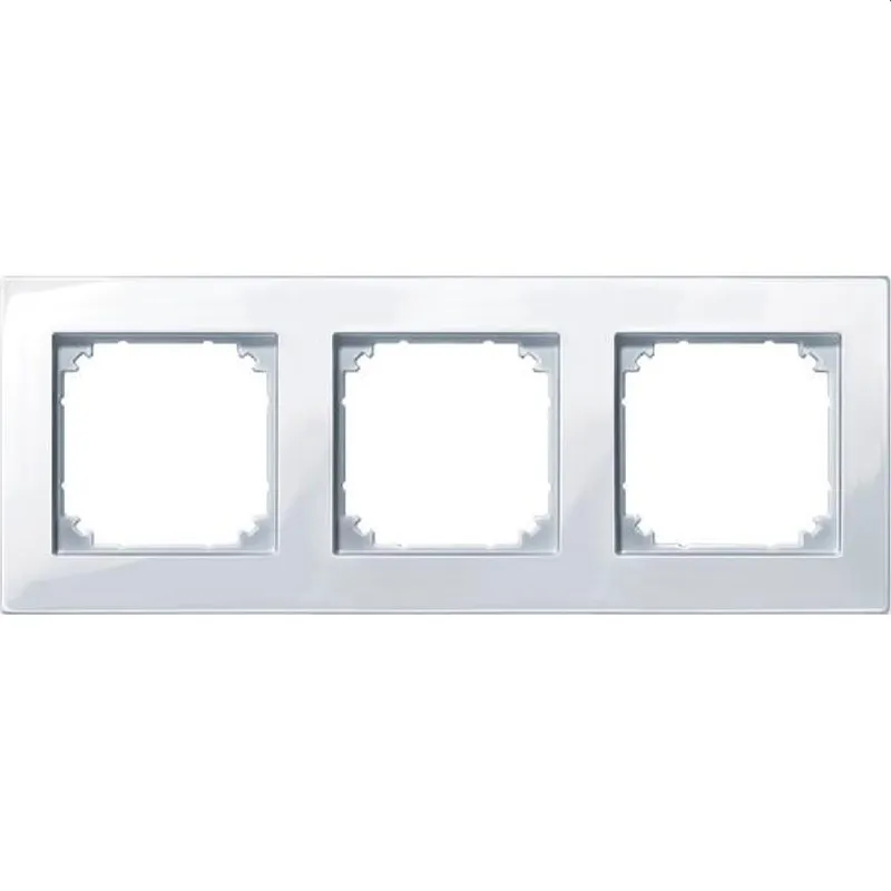 Merten Rahmen 503325 3fach aktivweiss glaenzend