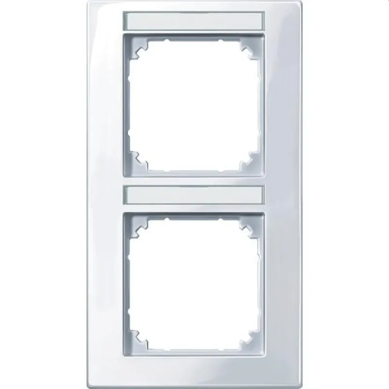 Merten Rahmen 513225 2fach senkr. aktivweiss glaenzend