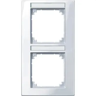 Merten Rahmen 513225 2fach senkr. aktivweiss glaenzend