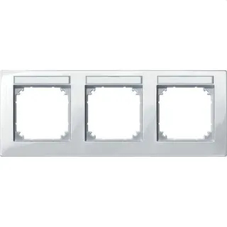 Merten Rahmen 514319 3fach waage. polarweiss glaenzend