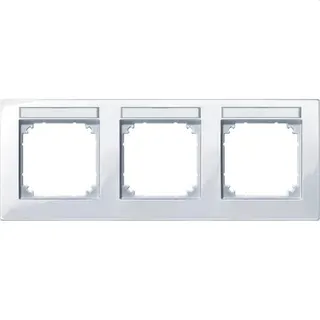 Merten Rahmen 514325 3fach waage. aktivweiss glaenzend