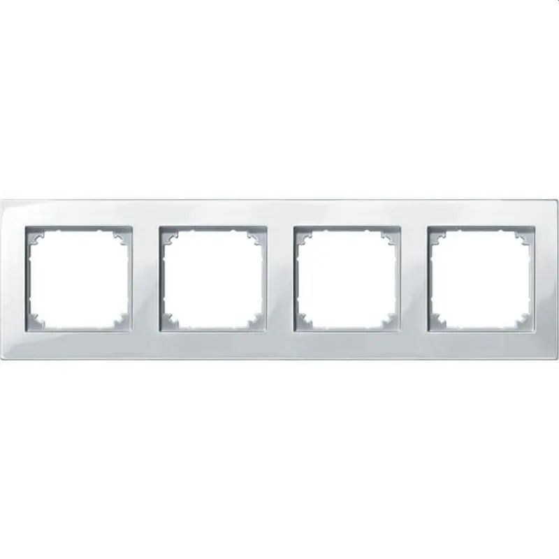 Merten Rahmen 515419 4fach polarweiss glaenzend
