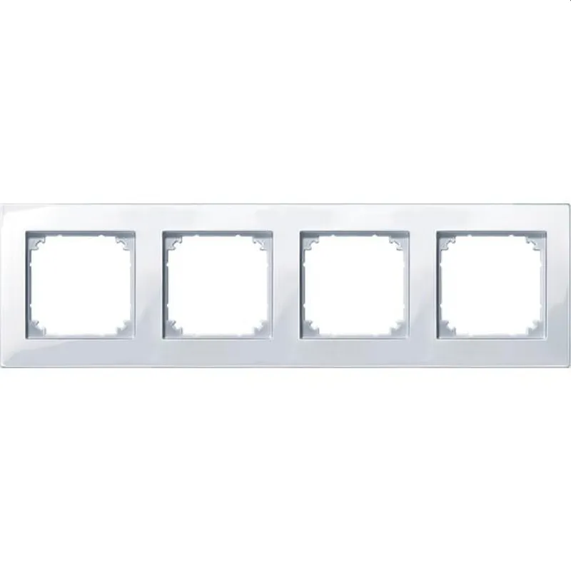 Merten Rahmen 515425 4fach aktivweiss glaenzend