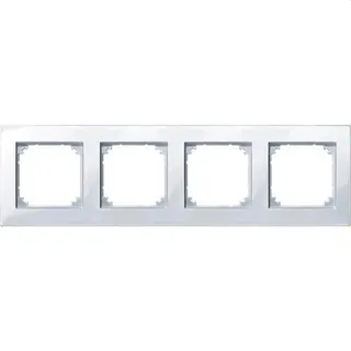 Merten Rahmen 515425 4fach aktivweiss glaenzend