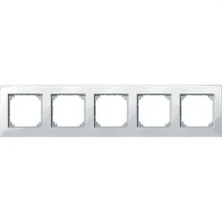 Merten Rahmen 515519 5fach polarweiss glaenzend