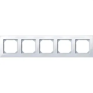 Merten Rahmen 515525 5fach aktivweiss glaenzend