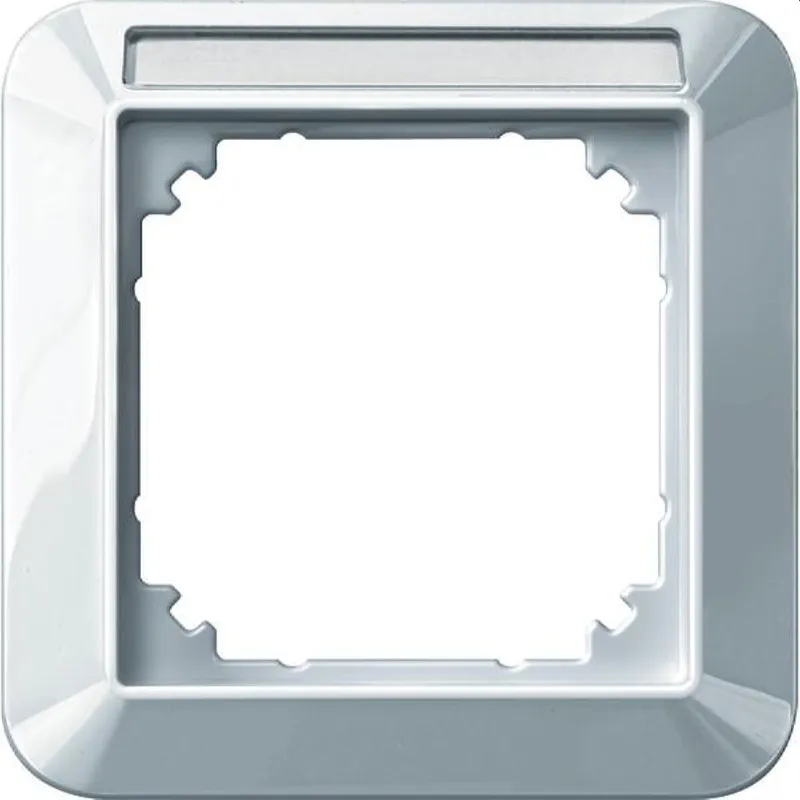 Merten Rahmen 387119 1fach polarweiss glaenzend