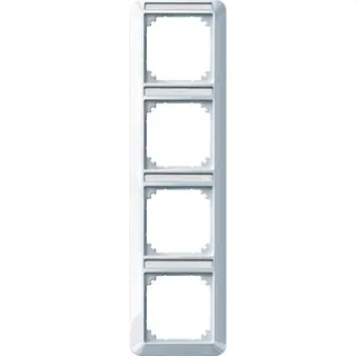 Merten Rahmen 385425 4fach senkr. aktivweiss glaenzend