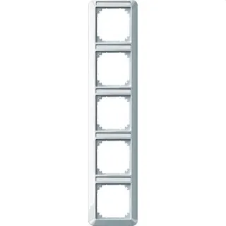 Merten Rahmen 385519 5fach senkr. polarweiss glaenzend