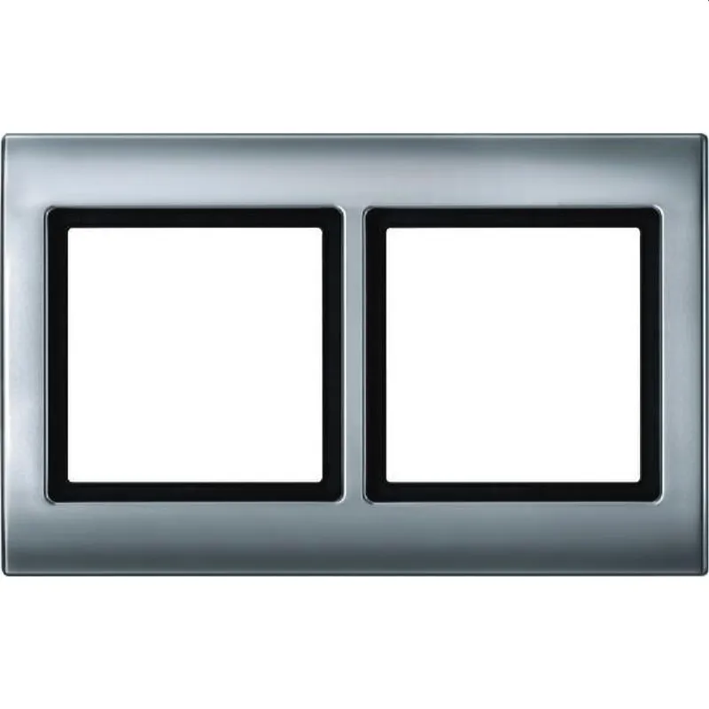 Merten Rahmen 400260 2fach aluminium