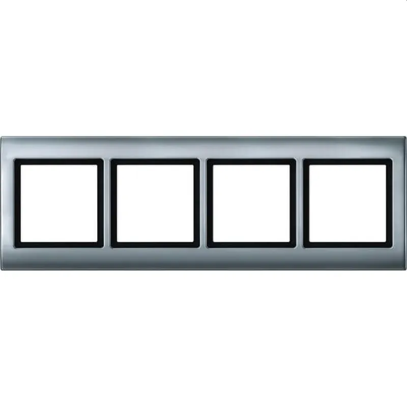 Merten Rahmen 400460 4fach aluminium